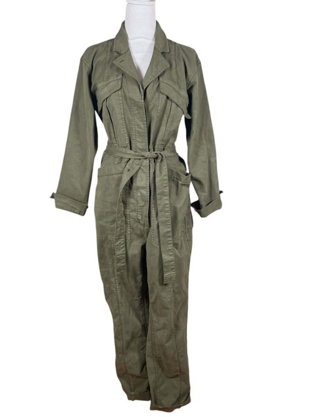 Alex Mill Green Utility Jumpsuit Belted Size M